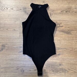 Express Black High Neck Bodysuit